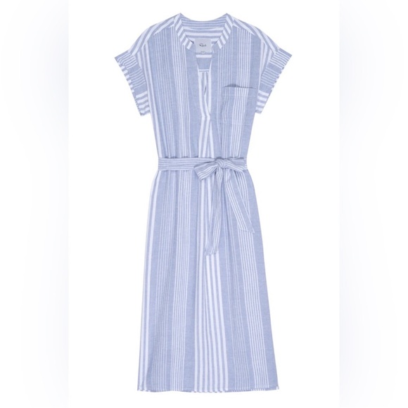 Rails Suri Blue Dusk Striped Linen Dress NWOT - Picture 10 of 10